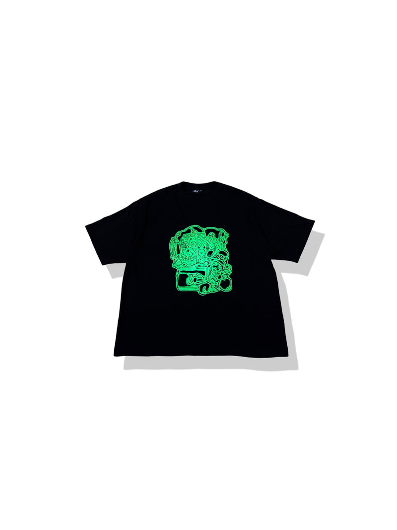 BLINKERFLUID GLOW IN THE DARK TEE - GREEN