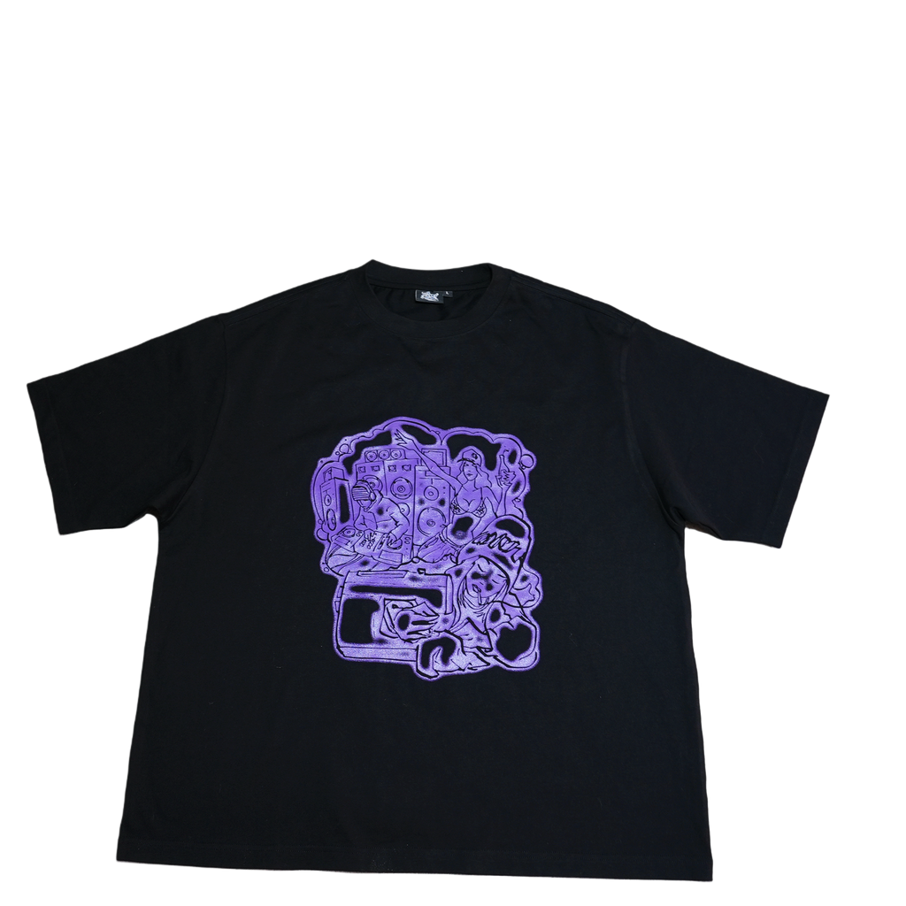 BLINKERFLUID GLOW IN THE DARK TEE - PURPLE