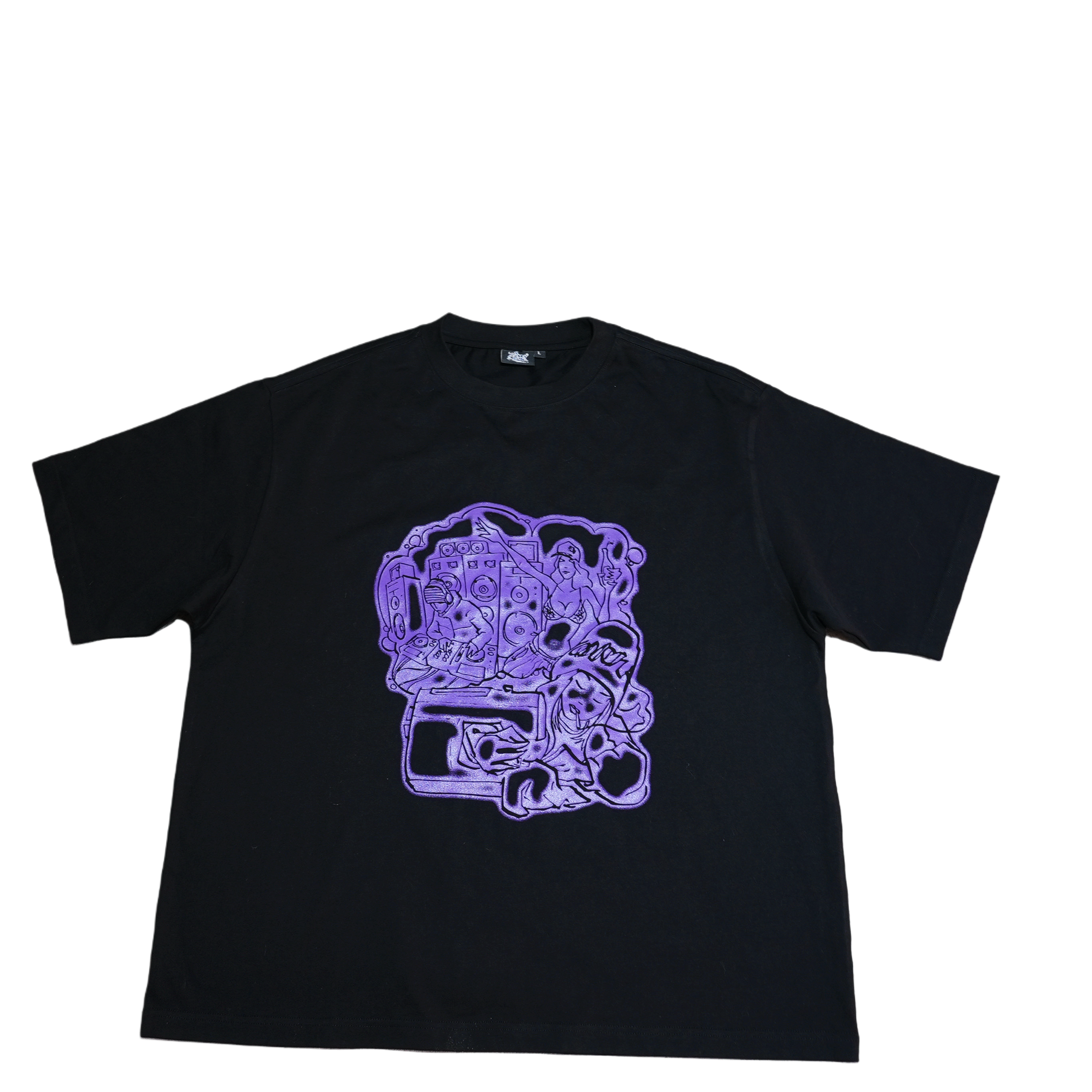 BLINKERFLUID GLOW IN THE DARK TEE - PURPLE
