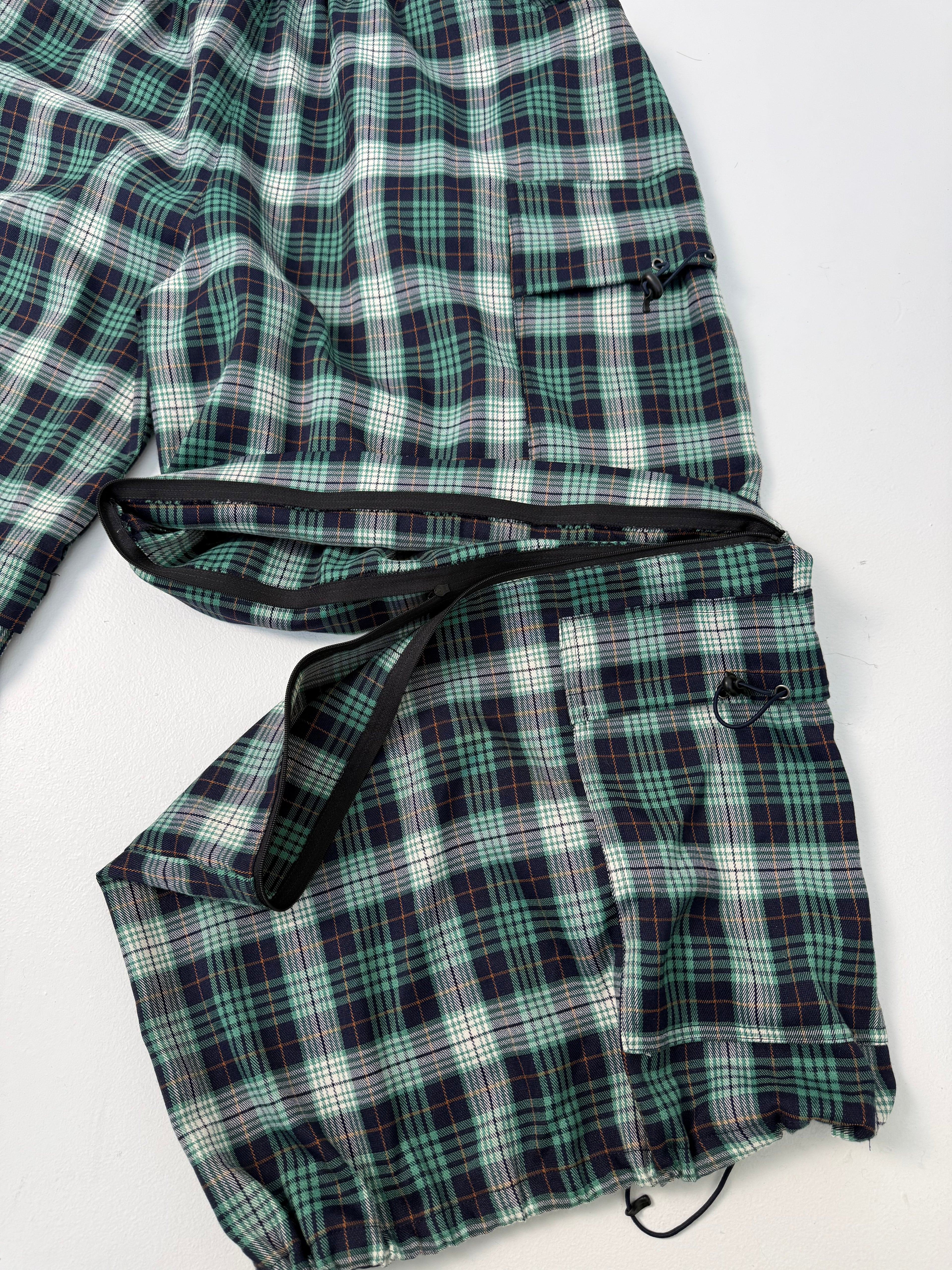 Hydra Zip-Off Pants - Green Tartan