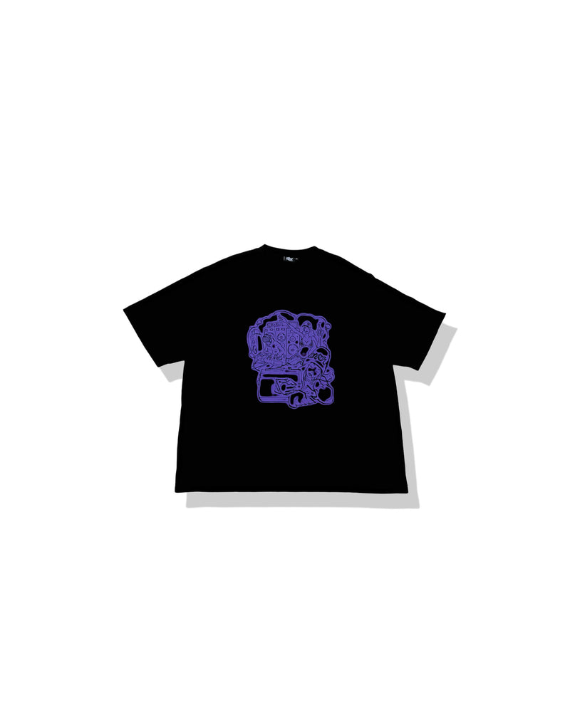 BLINKERFLUID GLOW IN THE DARK TEE - PURPLE