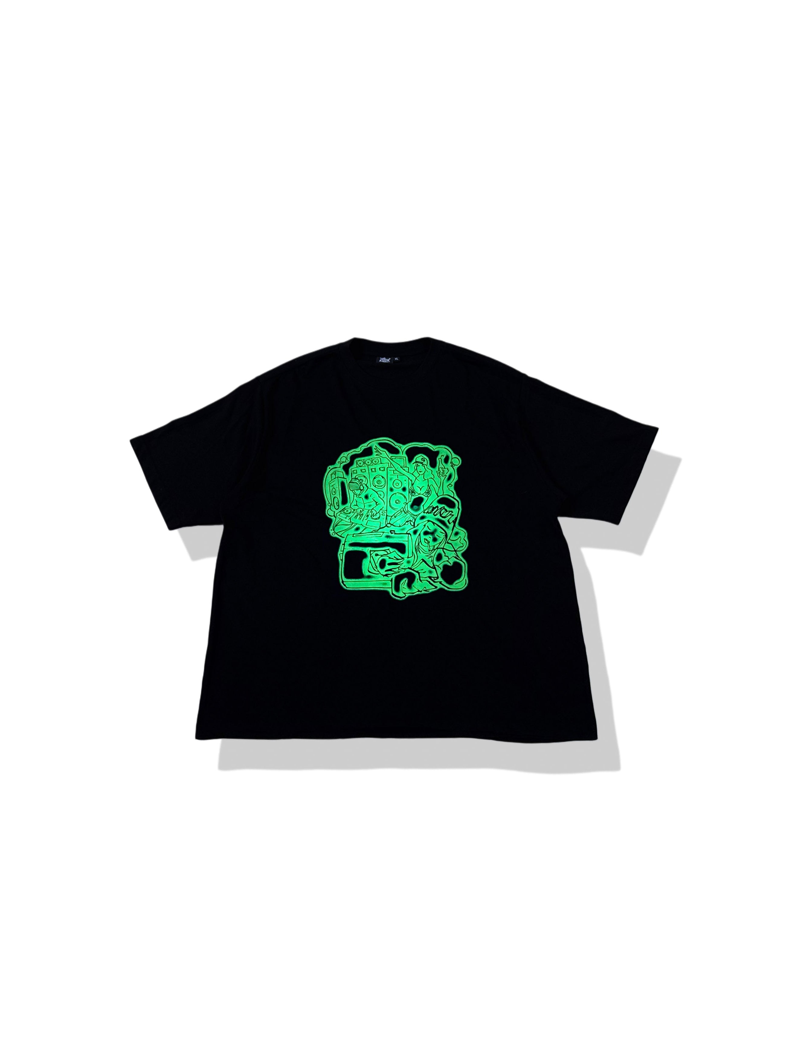 BLINKERFLUID GLOW IN THE DARK TEE - GREEN